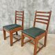 Two Bas van Pelt designer dining chairs in walnut, 1930s