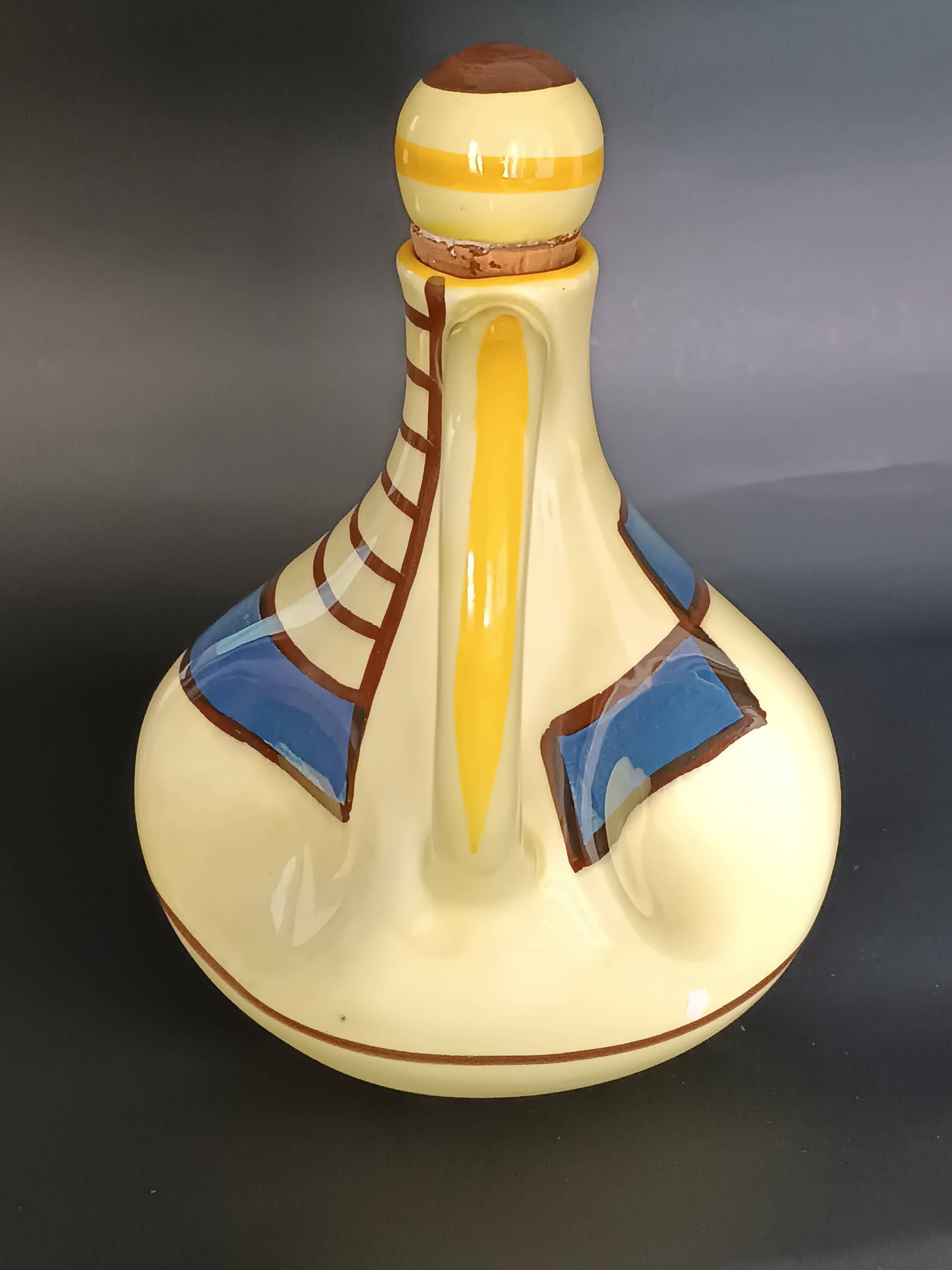 Ceramic carafe bottle designed by Eva Zeisel for Schramberg 1928