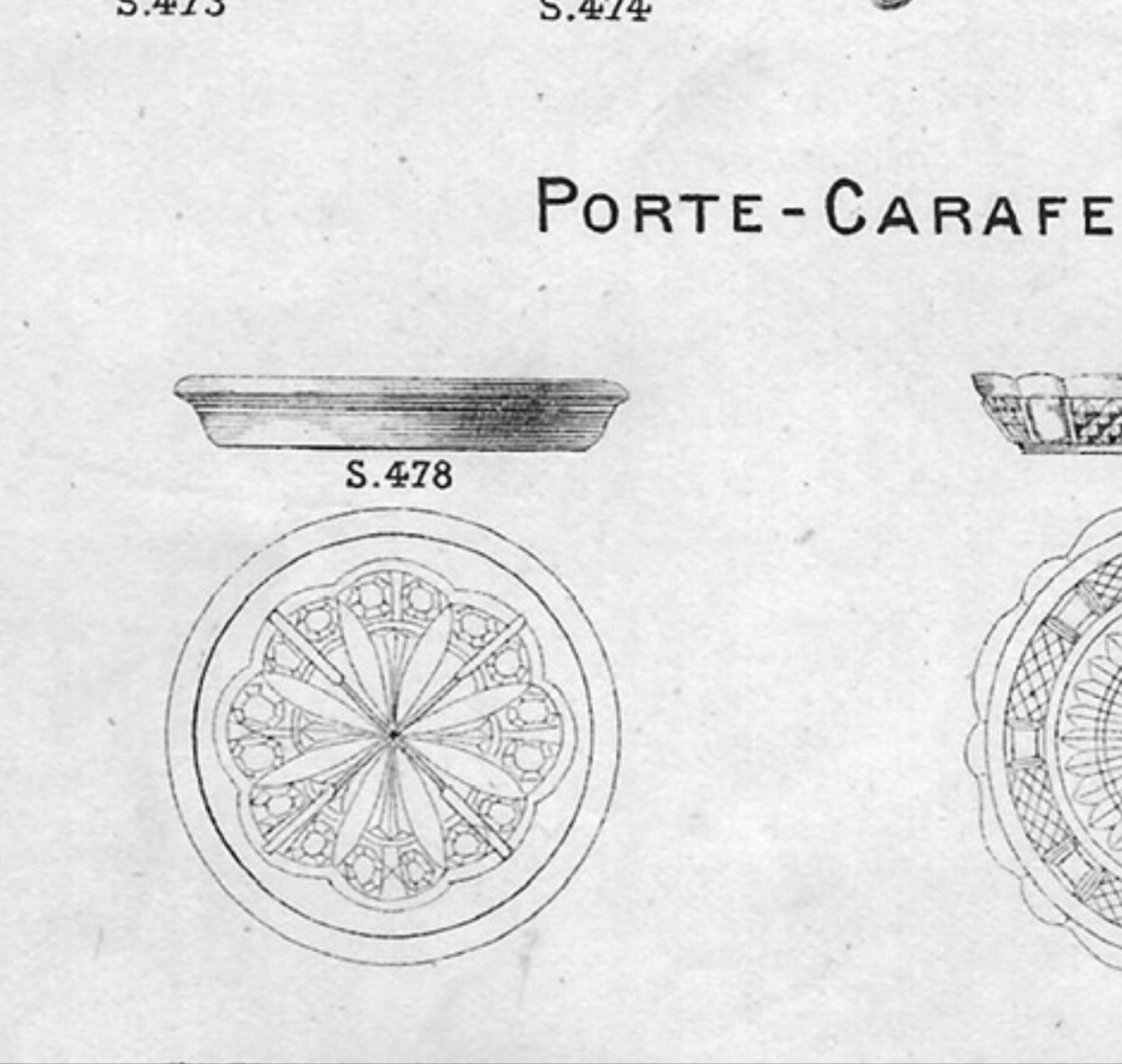 2 Carafe holders before 1936