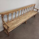 Patinated church pew
