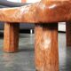 Table unique en chêne massif fabriquée à la main – Forme organique et patine chaleureuse