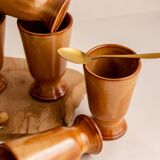 Set of 6 terracotta Mazagrans