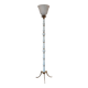 Lampadaire vintage art déco opaline et bronze