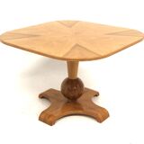 Scandinavian elm coffee table, Sweden, 1940