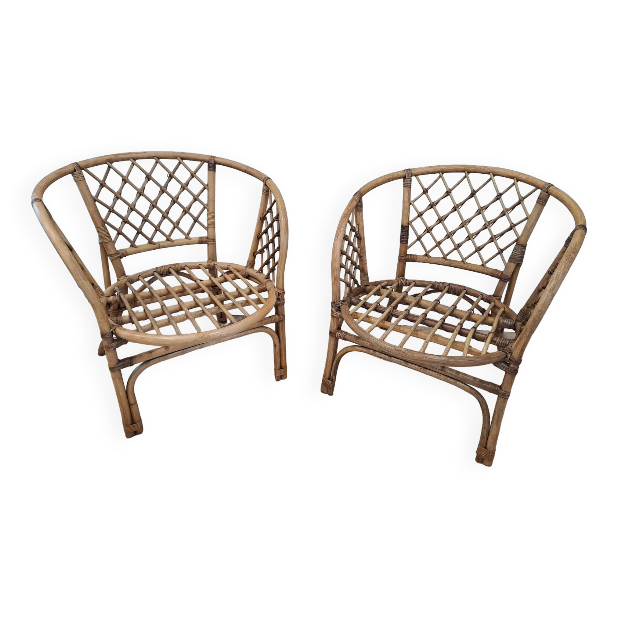 Fauteuils en rotin