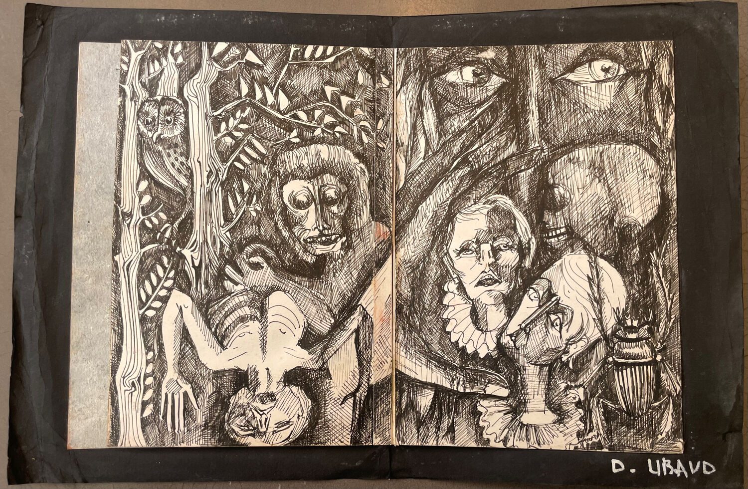 E.Poe XXe book cover study table