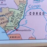 School poster rossignol montmorillon map west central africa n°21-22