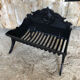 Old fireplace fireplace cast iron removable plate