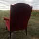 Bordeaux velvet english armchair