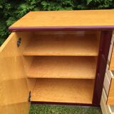 Vintage sycamore sideboard Mario Sabot 1970