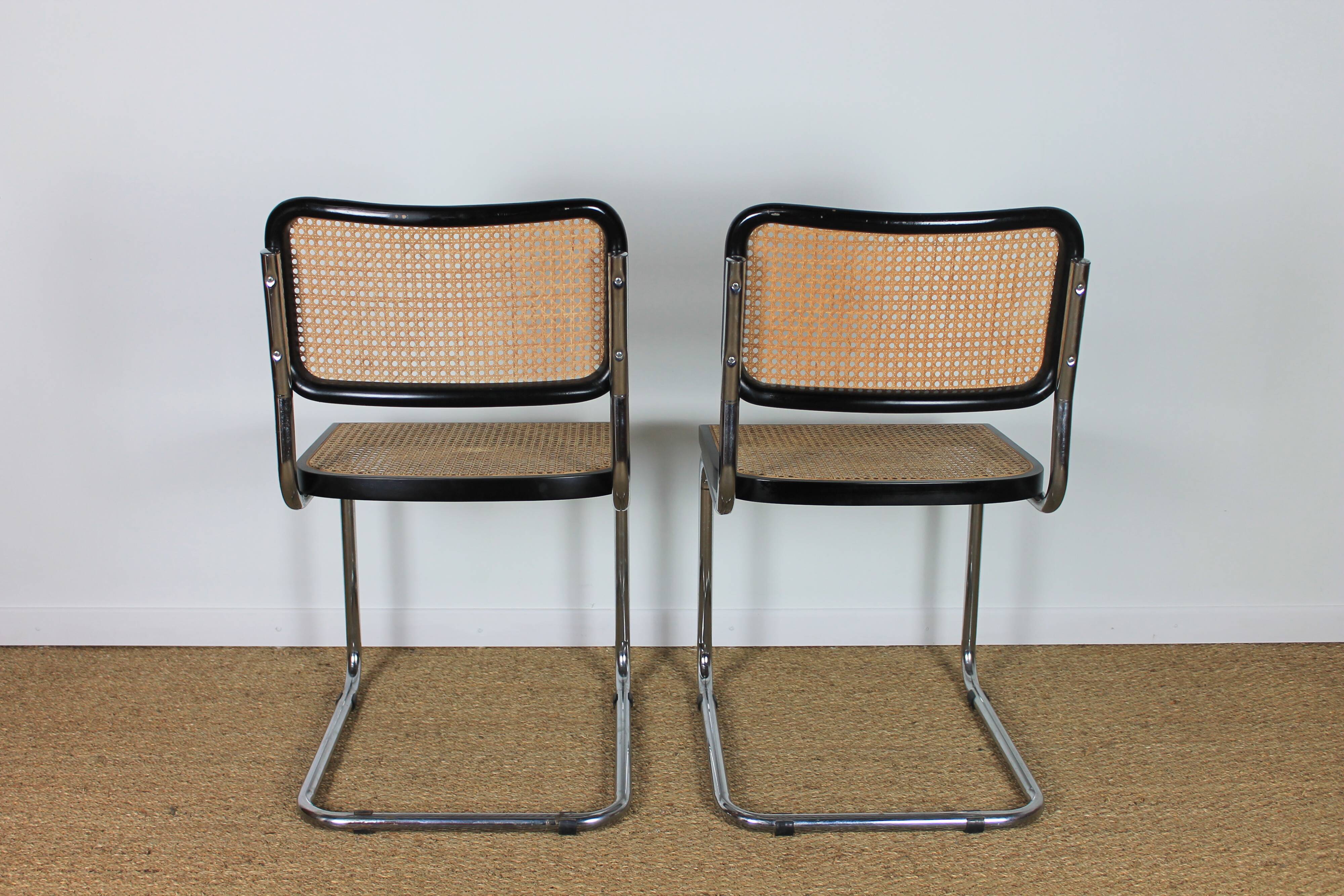 Pair of Marcel Breuer B32 chairs