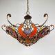 Lustre en métal et verre de Murano par MM Lampadari, années 1990