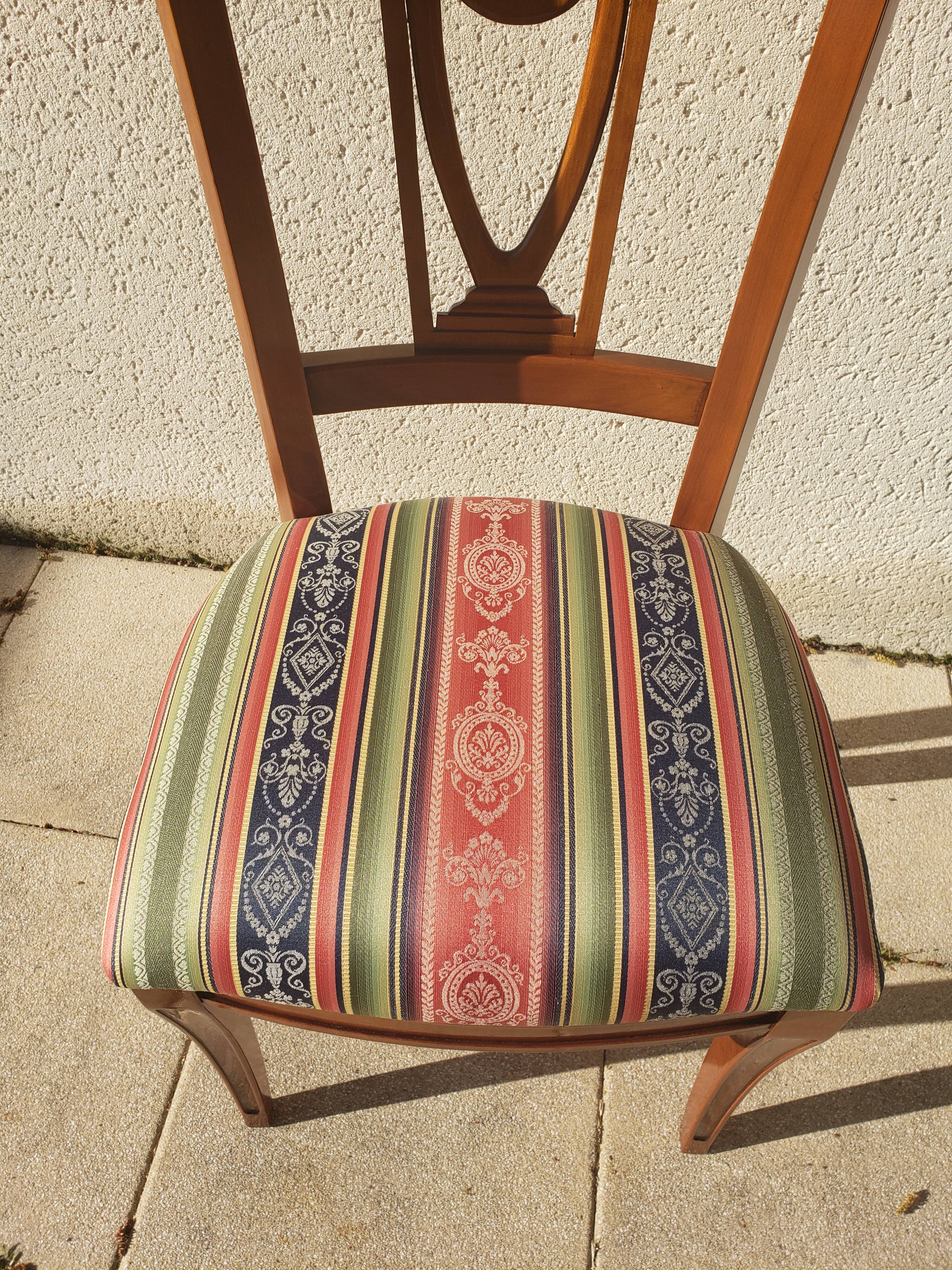 Vintage wooden office chair from the 1970s.