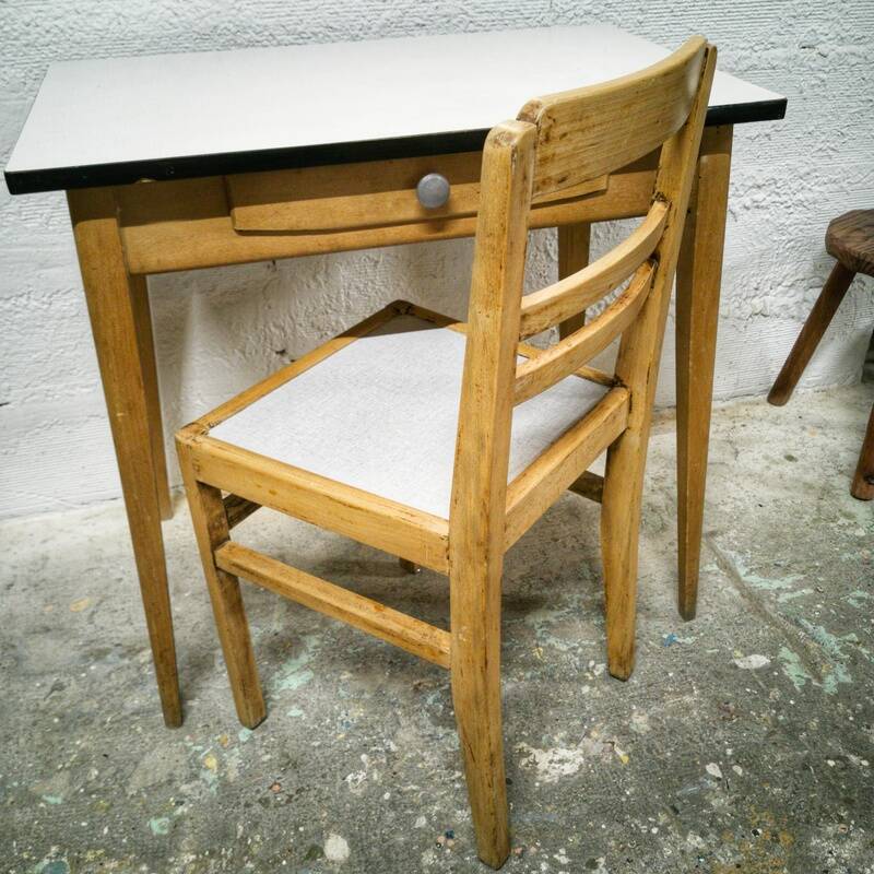 Vintage wood and Formica table