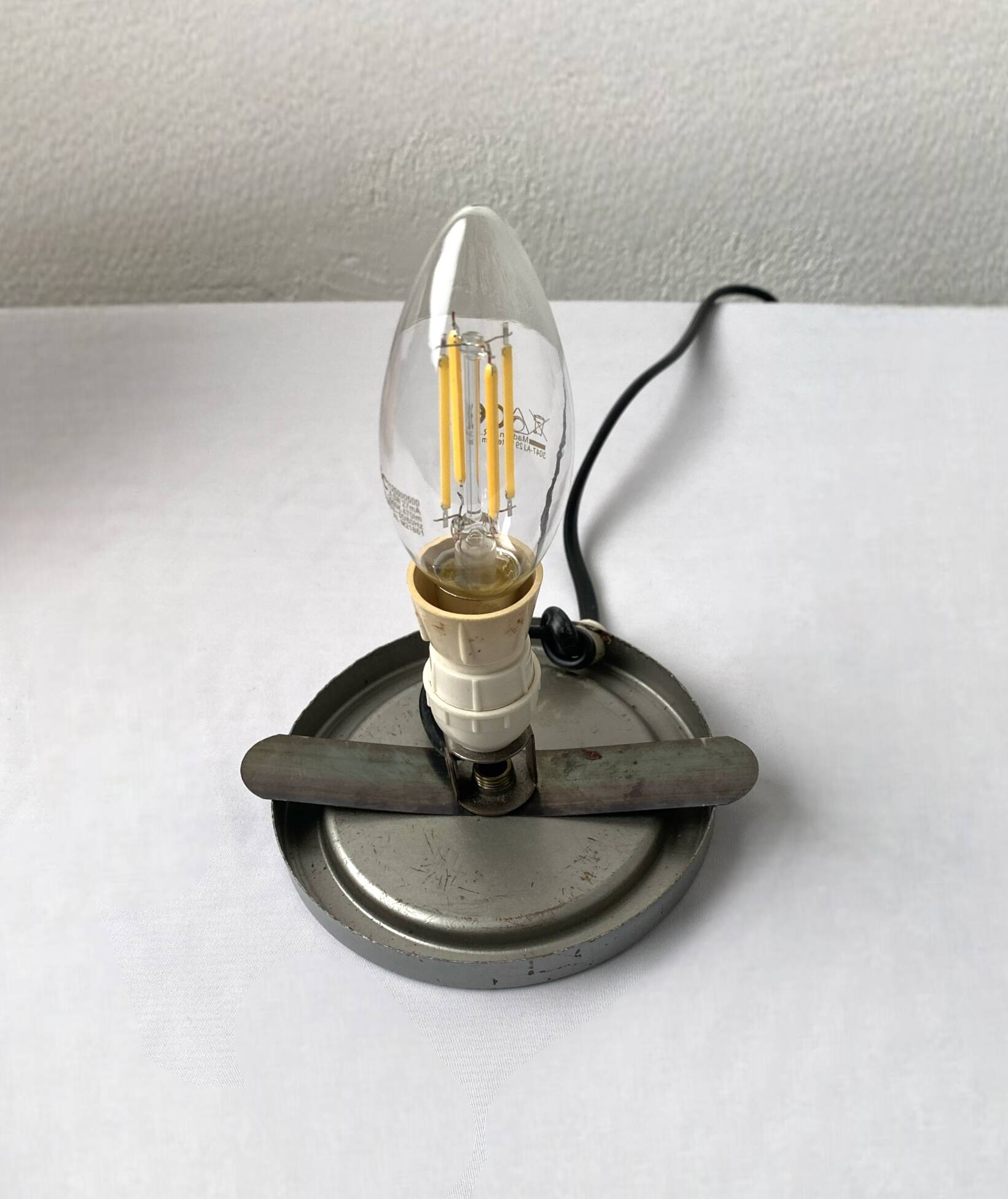 Table lamp, opaline, vintage 70s