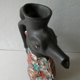 Zoomorphic ceramic pitcher vase, 60s