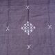 Moroccan Berber rug handmade in brown cotton 90 x 180 cm