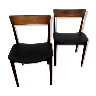Paire de chaises scandinaves Henry Rosengren Hansen