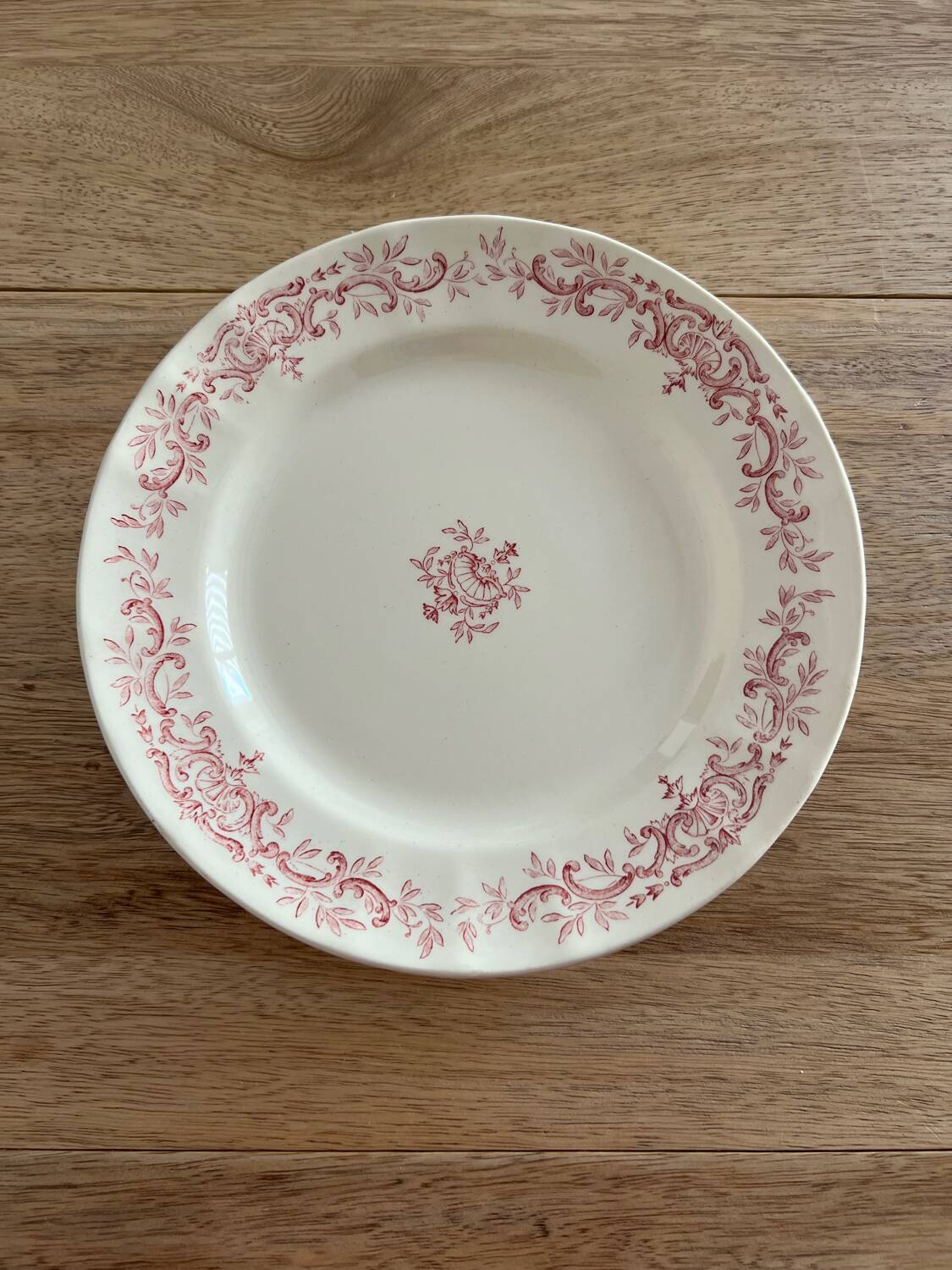 Plat piedouche à gâteau tarte terre de fer Longchamps