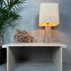 Vintage travertine side table