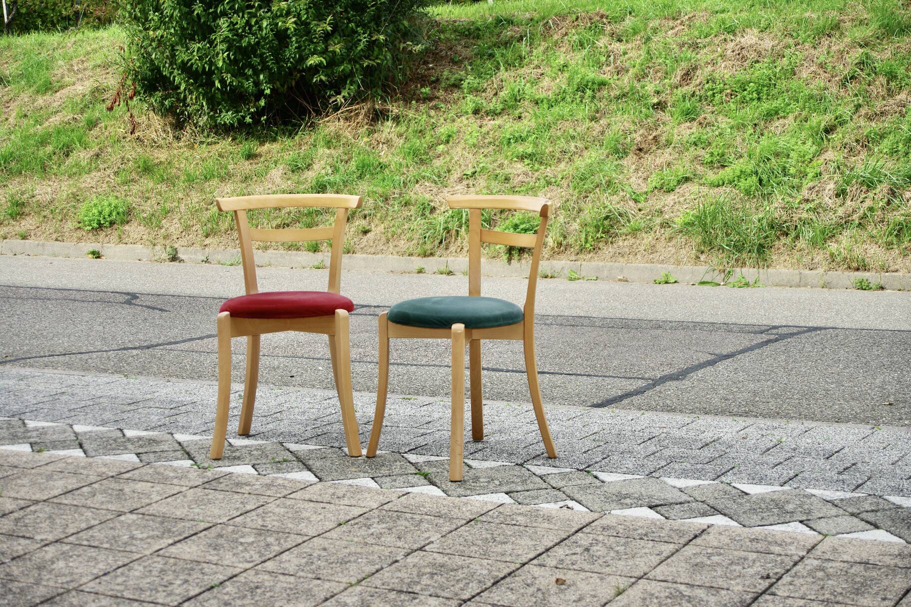 Pair of chairs by jl moller danmark 1960