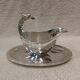 Beautiful silver-plated gravy boat by Christofle Malmaison, Eagle