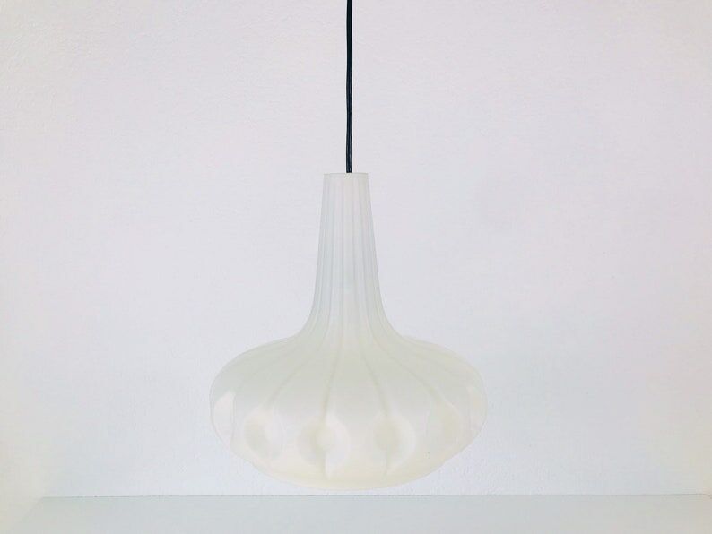Glass pendant lamp Peill and Putzler , Germany, 1970s
