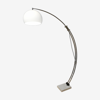 Arc floor lamp with marble foot, 60s