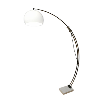 Arc floor lamp with marble foot, 60s