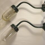 Pair of gooseneck sconces