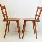 Suite de 3 chaises de Adolf Schneck 1940 vintage