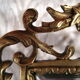Mirror Psyche table of the XIX th in Gilded Bronze, LOUIS XV style, beveled ice cream