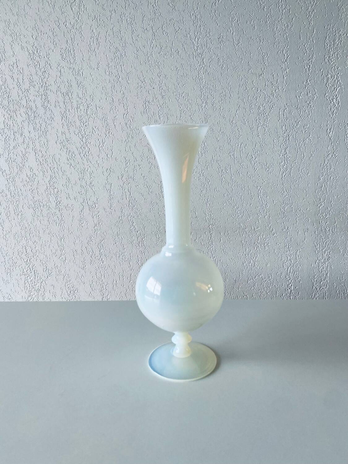 Antique white opaline vase
