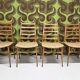 Lot of 4 Scandinavian chairs from the 1970s.
