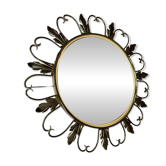 Brass mirror