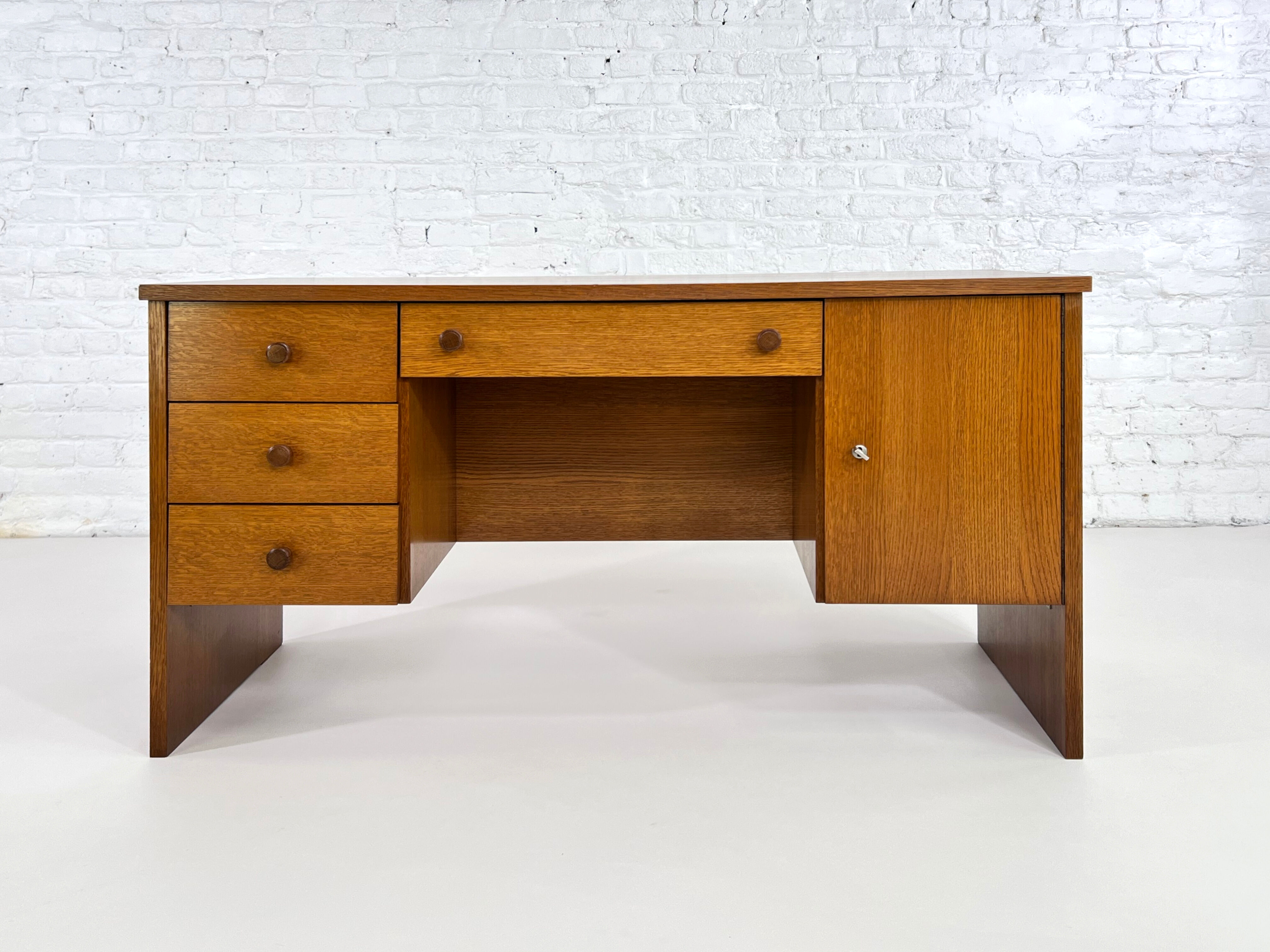 60s oak office