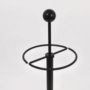 Black post-modern umbrella stand in the style of Castiglioni, Memphis, Italy, 1980s.