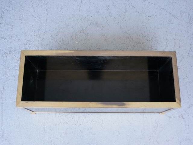 Design planter 1970 brass & bronze