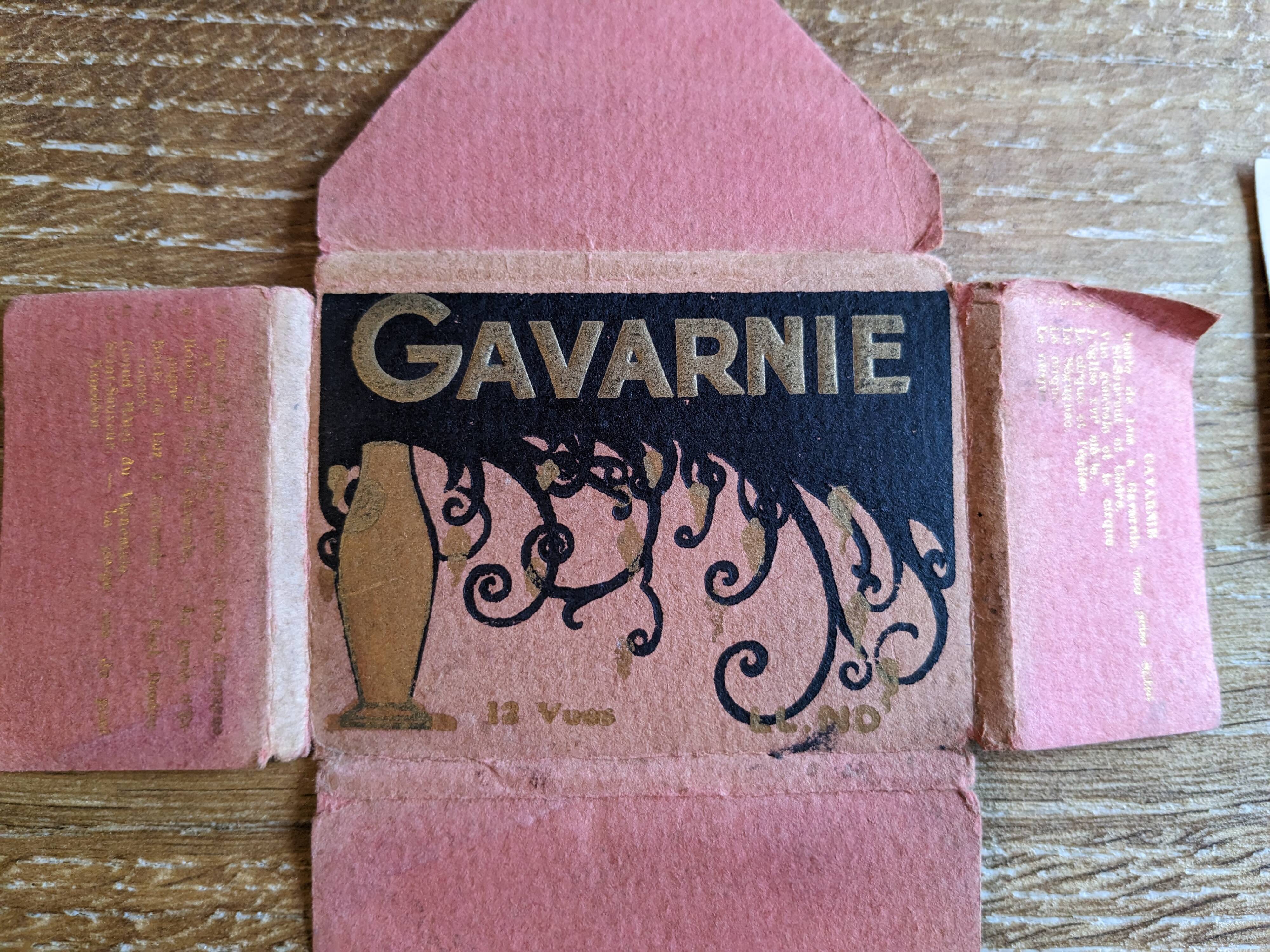 Old souvenir cover of 12 views of Gavarnie 20s
