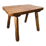 Brutalist coffee table in solid wood