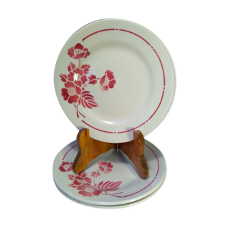 3 dessert plates Moulin Des Wolves