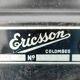 Ericsson phone design brand vintage in bakelite black years 50