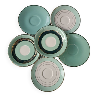 Small mint green plates