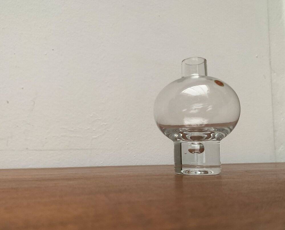 Vintage Italian glass bubble vase