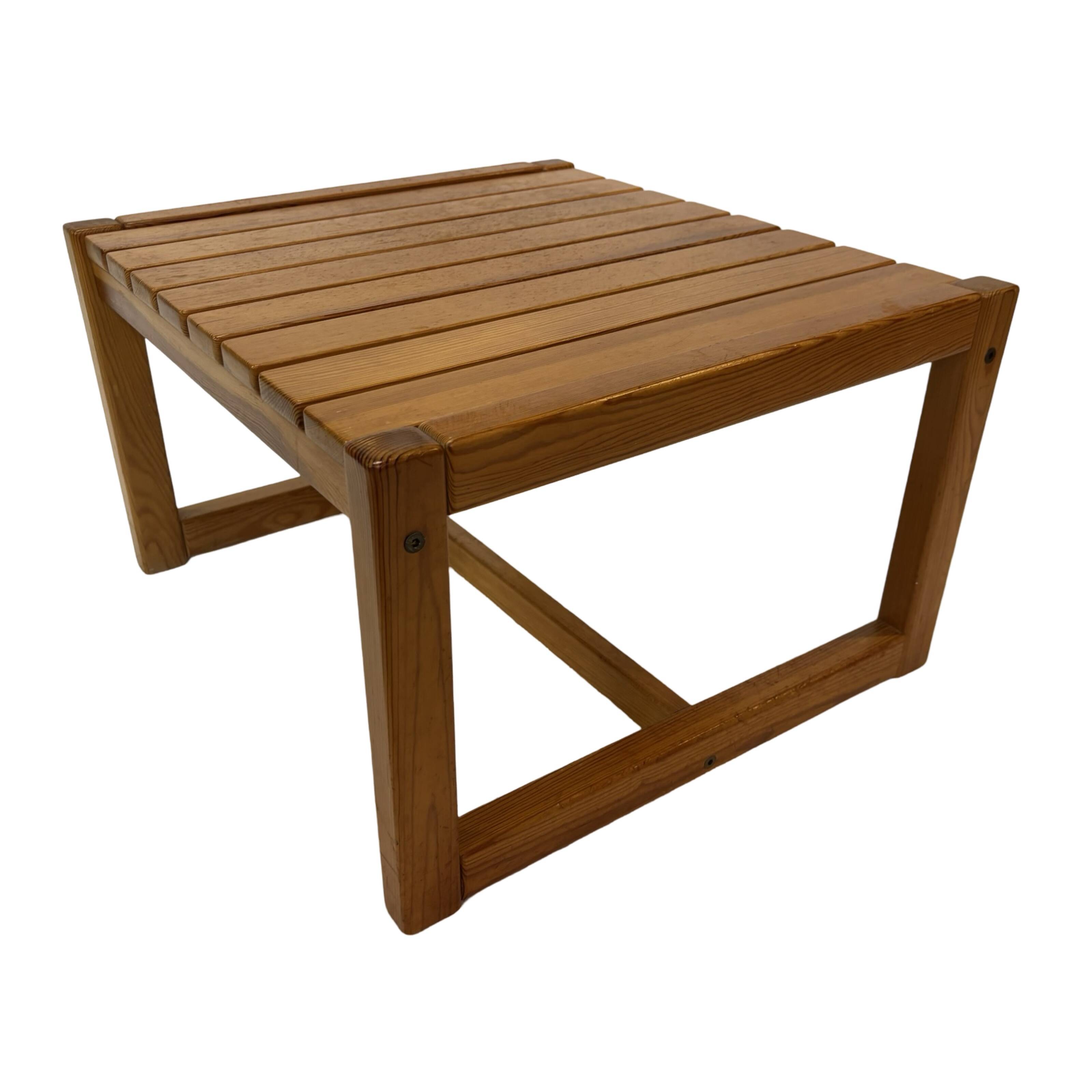 Vintage Wooden Coffee Table Karin Möbring for Ikea 70's Design