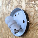 White opaline ceiling light 1970