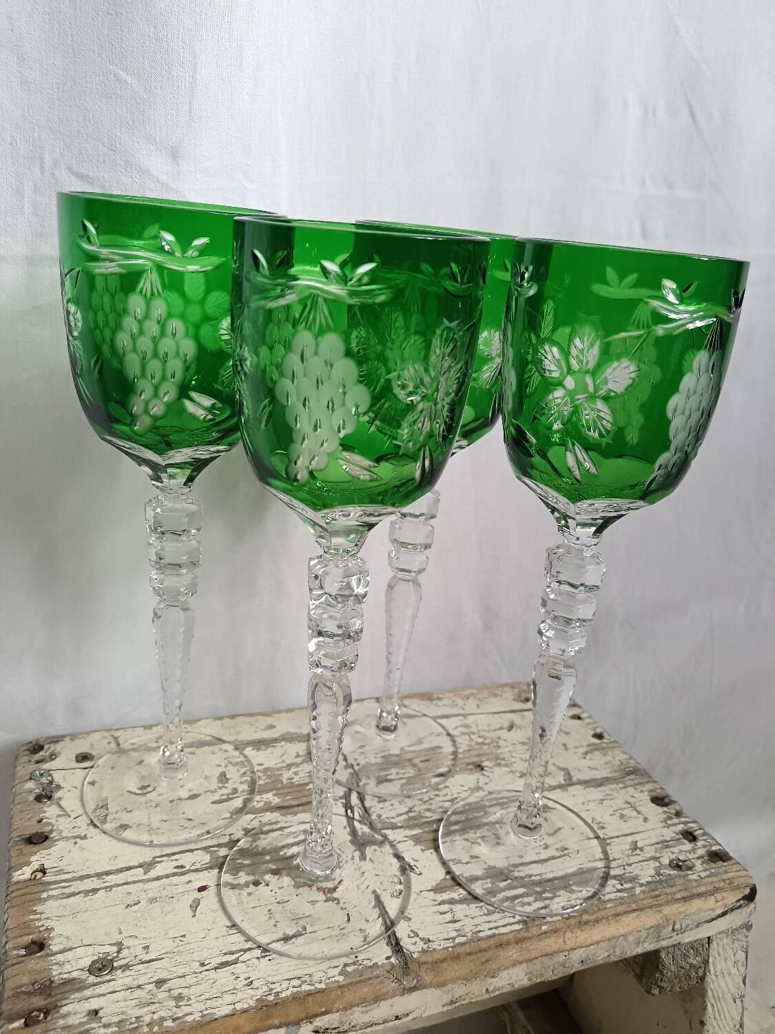 Lot de 4 verres cristal.