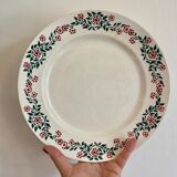 Set of 6 old flat plates model Cécile de HBCM