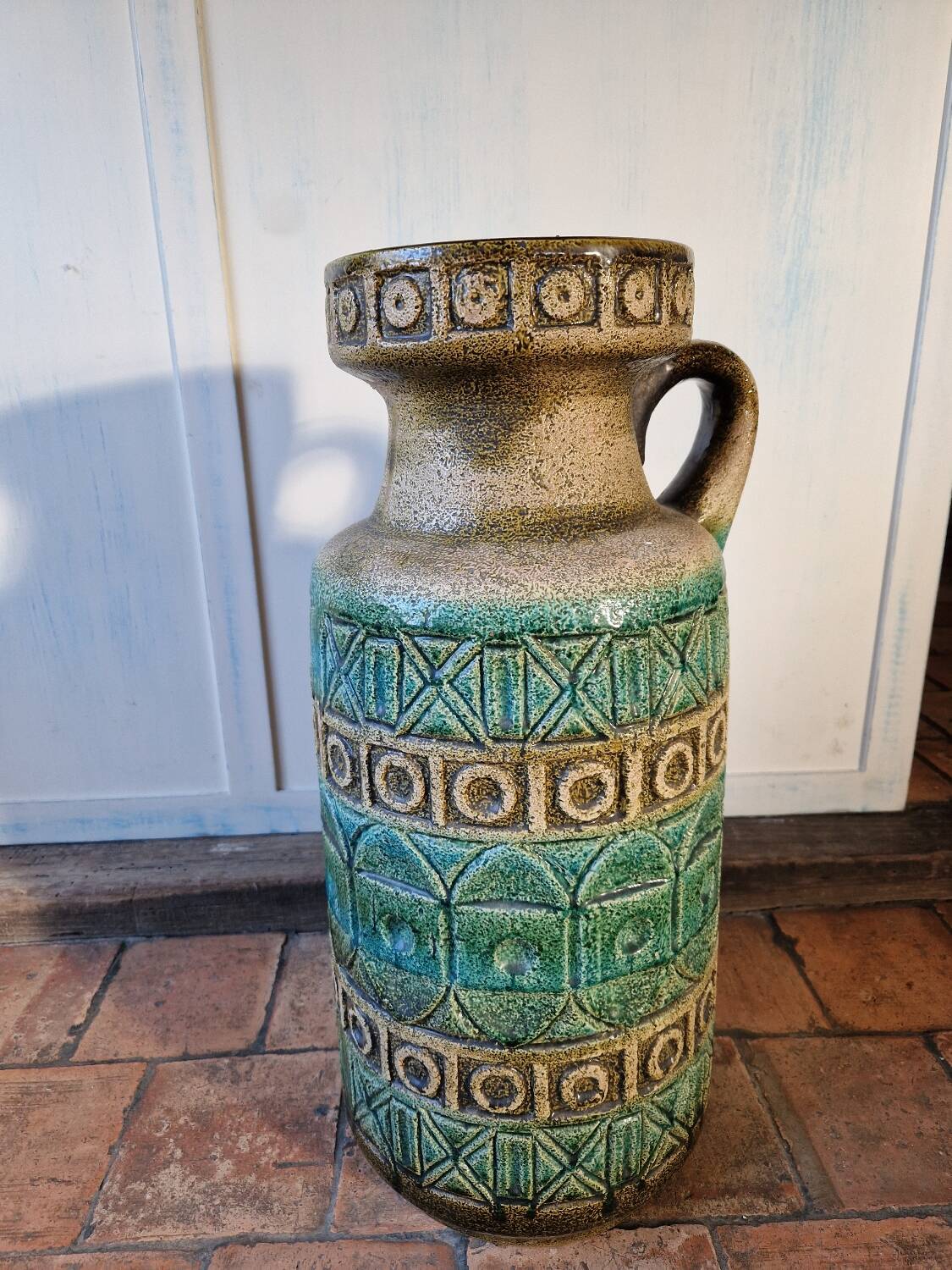 Large floor vase in ceramic Bay Keramik West Germany design 20th century