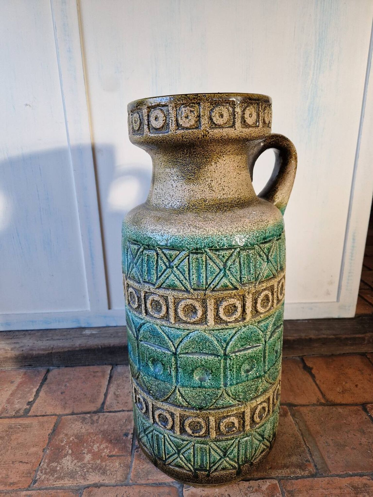 Large floor vase in ceramic Bay Keramik West Germany design 20th century